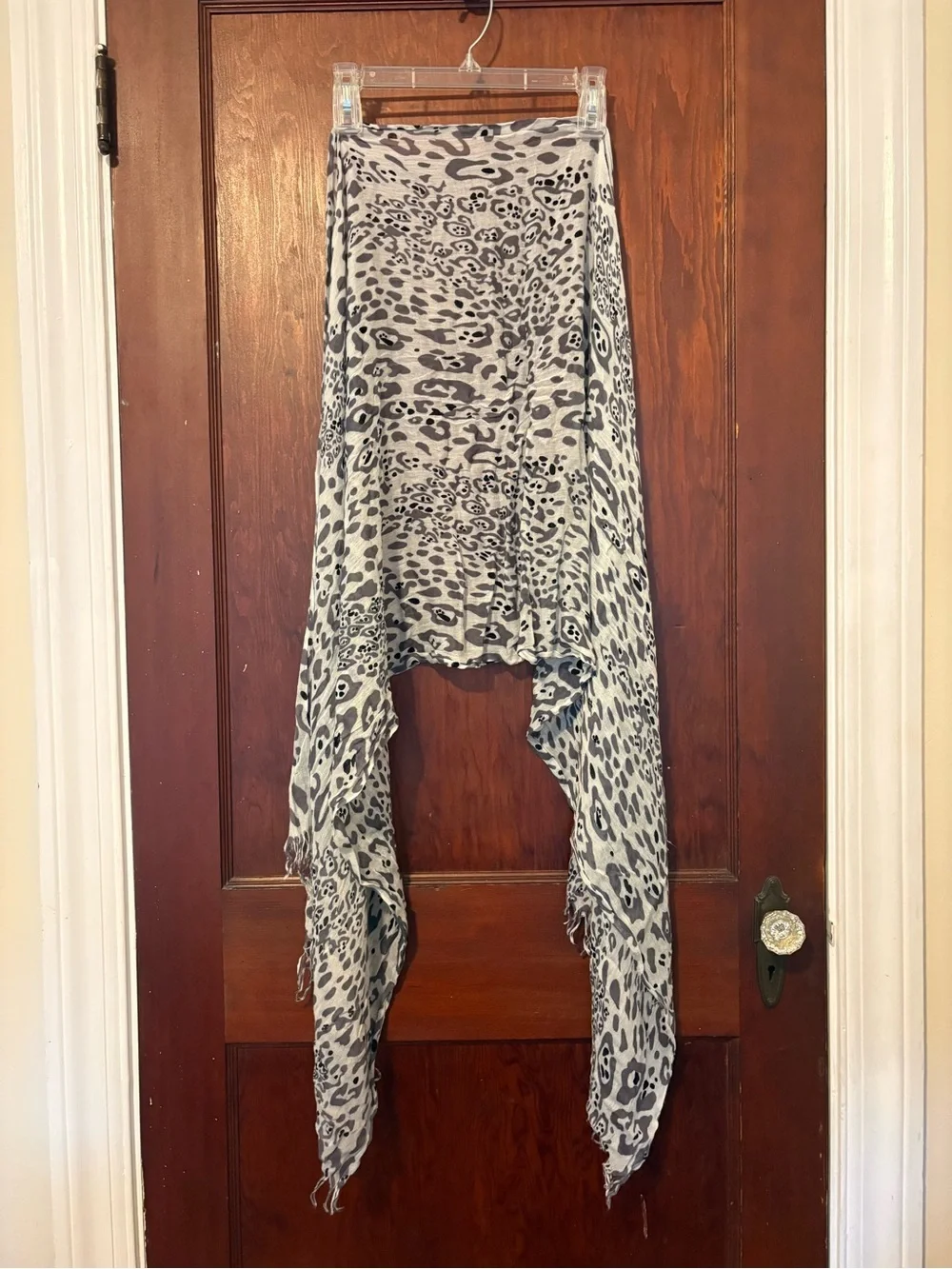Multi-Pattern Scarf Set - Blue, Gray & Coral